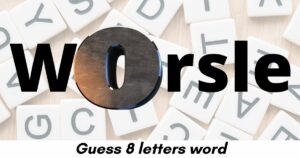 Worsle game 🕹️ Order the letters