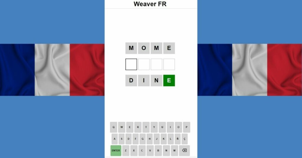 Weaver français 🕹️ Wordle word ladder version francesa